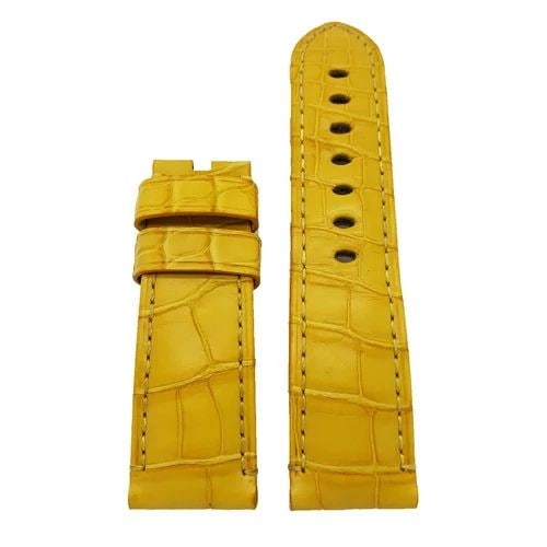 PANERAI STRAPS FOR ANY 44 MM PANERAI WATCH MENS: PANERAI STRAPS FOR ANY 44 MM PANERAI WATCH Manufacturer Rolex Additional Keywords For any 44 mm Watch Straps Only Band Color Yellow Band Type Alligator Gender Mens Gral Condition Very Good Condition S