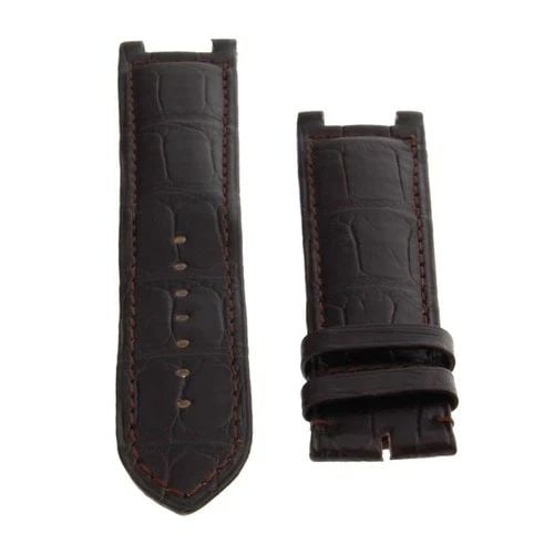 CARTIER STRAP PASHA GENUINE ALLIGATOR BROWN 20X18MM FACTORY NEVER WORN (1 of 2)