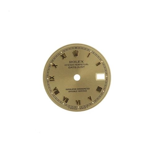 ORIGINAL ROLEX DIAL LADIES DATEJUST YELLOW GOLD COLOR: ORIGINAL ROLEX DIAL LADIES DATEJUST YELLOW GOLD COLOR Manufacturer Rolex Description no envelopes no hands Gral Condition Very Good Condition Title Tag Original
