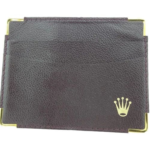 ROLEX CARD HOLDER EXCLUSIVE BLACK LEATHER GOLD INSCRIPTION REF. 0101.70.05: ROLEX CARD HOLDER EXCLUSIVE BLACK LEATHER GOLD INSCRIPTION REF. 0101.70.05 Manufacturer Rolex Reference Number 0101.70.05 Additional Keywords Exclusive & Collectible Black Leather gold inscription ref