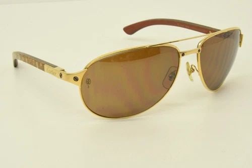 AUTHENTIC CARTIER SANTOS DUMONT WOOD SUNGLASSES 61 16 130B GP EDITION FRAMES (1 of 2)