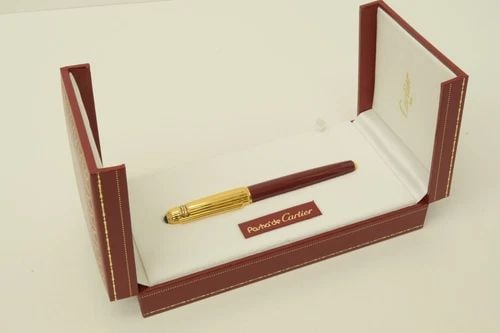 AUTHENTIC ST. PLUME PASHA DE CARTIER PEN GOLD 18K NIB LACQUER DESK COLLECTIBLE 2: AUTHENTIC ST. PLUME PASHA DE CARTIER PEN GOLD 18K NIB LACQUER DESK COLLECTIBLE 2 Authentic ST. Plume Pasha de Cartier Pen Gold 18k Nib Lacquer Desk Collectible 2 Authentic ST. Plume Pasha de Cartier P
