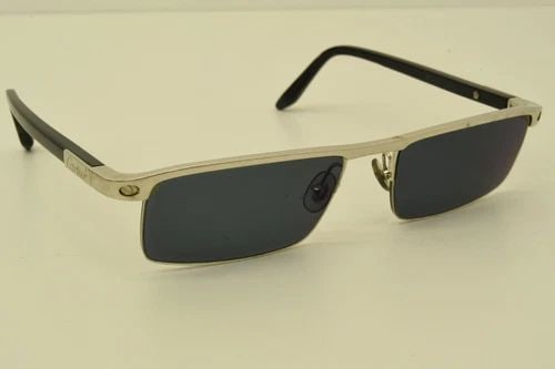 AUTHENTIC CARTIER DUMONT SUNGLASSES 54 18 140 DOT SANTOS SILVER TITANIUM FRAMES (1 of 2)