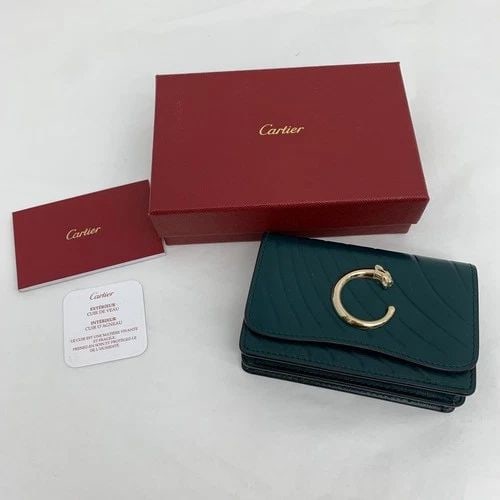 AUTHENTIC CARTIER WALLET MINI PURSE LEATHER PANTAIL PANTHER LOGO GP COIN CASE: AUTHENTIC CARTIER WALLET MINI PURSE LEATHER PANTAIL PANTHER LOGO GP COIN CASE AUTHENTIC CARTIER WALLET MINI PURSE LEATHER PANTAIL PANTHER LOGO GP COIN CASE Cartier Pantail Clip Closure, Zip Pocket Wid