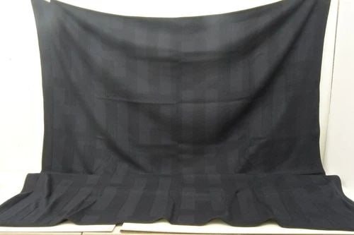 AUTHENTIC HERMES H LOGO CASHMERE SILK 168CM X 140CM BLANKET DARK NAVY: AUTHENTIC HERMES H LOGO CASHMERE SILK 168CM X 140CM BLANKET DARK NAVY Authentic Hermes H Logo Cashmere Silk 168cm x 140cm Blanket Dark Navy Signature H Logo Very Dark Navy Blue, Black Border Manufactu