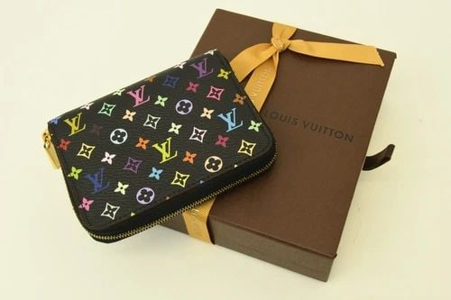 AUTHENTIC LOUIS VUITTON BLACK MULTICOLOR MONOGRAM COIN CLUTCH WALLET ZIP LEATHER: AUTHENTIC LOUIS VUITTON BLACK MULTICOLOR MONOGRAM COIN CLUTCH WALLET ZIP LEATHER Authentic Louis Vuitton Black Multicolor Monogram Coin Clutch Wallet Zip Leather Authentic Louis Vuitton Black Multicol