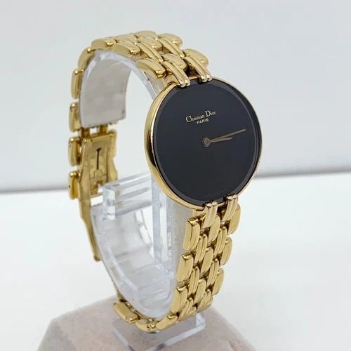 AUTH CHRISTIAN DIOR GP BEZEL WATCH 27MM BLACK L46.154.3 BAGHEERA VTG WRISTWATCH: AUTH CHRISTIAN DIOR GP BEZEL WATCH 27MM BLACK L46.154.3 BAGHEERA VTG WRISTWATCH Auth Christian Dior GP Bezel Watch 27mm Black L46.154.3 Bagheera VTG Wristwatch 27mm Case 13mm Lug Length: 15.5 cm Women