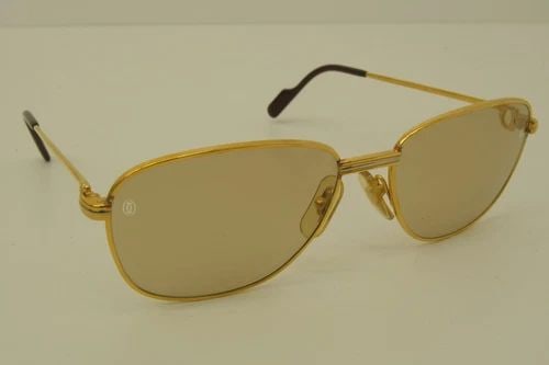 AUTHENTIC CARTIER ROMANCE LOUIS 57 17 135 GP VINTAGE AVIATOR SUNGLASSES FRAMES (1 of 2)