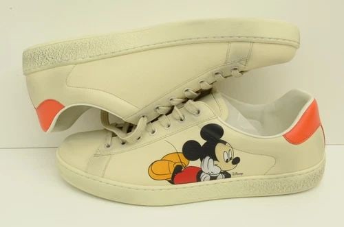 AUTHENTIC GUCCI MENS ACE LOW SNEAKERS MICKEY DISNEY SHOES 603697 AYO70 9591 (1 of 2)