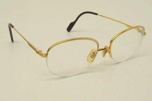 AUTHENTIC CARTIER TRINITY ORFY 55 18 140 GP BOTTOM RIMLESS SUNGLASSES FRAMES: AUTHENTIC CARTIER TRINITY ORFY 55 18 140 GP BOTTOM RIMLESS SUNGLASSES FRAMES Authentic Cartier Trinity Orfy 55 18 140 GP Bottom Rimless Sunglasses Frames Authentic Cartier Trinity Orfy 55 18 140 GP Bo