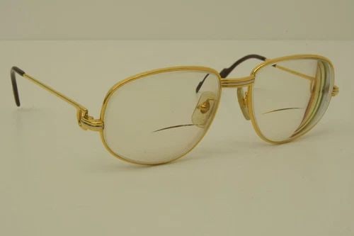 AUTHENTIC CARTIER ROMANCE LOUIS 54 16 130 GP VINTAGE AVIATOR SUNGLASSES FRAMES 6 (1 of 2)