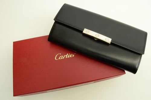AUTHENTIC CARTIER LOVE TRINITY LEATHER WALLET CLIP CLUTCH TRAVEL ORGANIZER: AUTHENTIC CARTIER LOVE TRINITY LEATHER WALLET CLIP CLUTCH TRAVEL ORGANIZER Authentic Cartier Love Trinity Leather Wallet Clip Clutch Travel Organizer Authentic Cartier Love Trinity Leather Wallet Clip