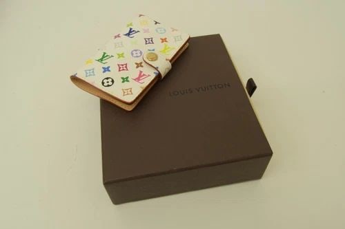 AUTHENTIC LOUIS VUITTON MONOGRAM WALLET CLIP LEATHER CANVAS MULTICOLOR WHITE GP: AUTHENTIC LOUIS VUITTON MONOGRAM WALLET CLIP LEATHER CANVAS MULTICOLOR WHITE GP Authentic Louis Vuitton Monogram Wallet Clip Leather Canvas Multicolor White GP Authentic Louis Vuitton Monogram Wallet 