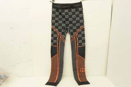 AUTHENTIC GUCCI ACTIVEWEAR BLACK GUCCISSIMA GG LOGO ORANGE WOMENS WORKOUT PANTS: AUTHENTIC GUCCI ACTIVEWEAR BLACK GUCCISSIMA GG LOGO ORANGE WOMENS WORKOUT PANTS Authentic Gucci Activewear Black Guccissima GG Logo Orange Womens Workout Pants Gucci Guccissima GG Logo, Classic Black,