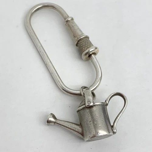 AUTHENTIC TIFFANY & CO. STERLING SILVER 925 KEYCHAIN WATERING CAN COLLECTIBLE (1 of 2)