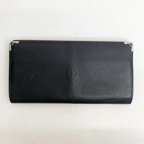 AUTHENTIC CARTIER VINTAGE THIN CASE SLIM WALLET BLACK INNER BURGUNDY FOLD SP: AUTHENTIC CARTIER VINTAGE THIN CASE SLIM WALLET BLACK INNER BURGUNDY FOLD SP AUTHENTIC CARTIER VINTAGE THIN CASE SLIM WALLET BLACK INNER BURGUNDY FOLD SP Cartier Fold Closure, Multi Pocket Width: 18 c