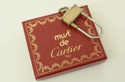 AUTHENTIC CARTIER STERLING SILVER 925 KEYCHAIN HOOK LOOP TWIST KEY RING (1 of 2)