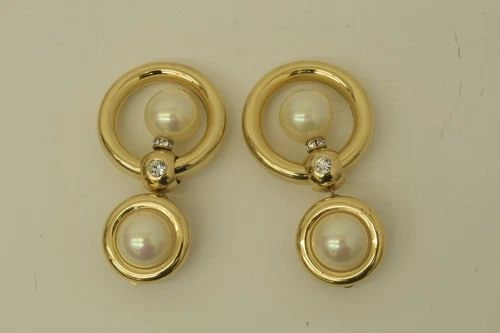 AUTHENTIC CHRISTIAN DIOR GP CLIP EARRINGS VINTAGE FAUX PEARL TWO HOOP JEWELRY: AUTHENTIC CHRISTIAN DIOR GP CLIP EARRINGS VINTAGE FAUX PEARL TWO HOOP JEWELRY Authentic Christian Dior GP Clip Earrings Vintage Faux Pearl Two Hoop Jewelry Jewelry Accessories Ladies, Womens, Female C