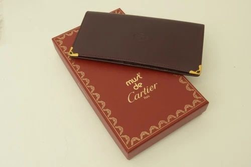 AUTHENTIC CARTIER BURGUNDY SLIM FOLD CLUTCH WALLET LEATHER DECOR LOGO GP CORNER: AUTHENTIC CARTIER BURGUNDY SLIM FOLD CLUTCH WALLET LEATHER DECOR LOGO GP CORNER Authentic Cartier Burgundy Slim Fold Clutch Wallet Leather Decor Logo GP Corner Authentic Cartier Burgundy Slim Fold Clu