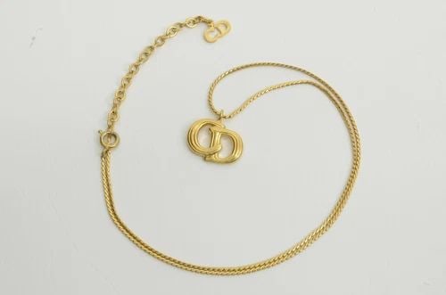 AUTHENTIC CHRISTIAN DIOR NECKLACE GOLD PLATED SIGNATURE CHARM CD LOGO GP JEWELRY: AUTHENTIC CHRISTIAN DIOR NECKLACE GOLD PLATED SIGNATURE CHARM CD LOGO GP JEWELRY Authentic Christian Dior Necklace Gold Plated Signature Charm CD Logo GP Jewelry AUTHENTIC CHRISTIAN DIOR NECKLACE GOLD