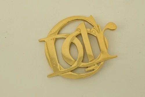 AUTHENTIC CHRISTIAN DIOR INSIGNIA LOGO BROOCH GP VINTAGE JEWELRY ACCESSORY: AUTHENTIC CHRISTIAN DIOR INSIGNIA LOGO BROOCH GP VINTAGE JEWELRY ACCESSORY Authentic Christian Dior Insignia Logo Brooch GP Vintage Jewelry Accessory Jewelry Accessory Ladies, Womens, FemaleLetter Log