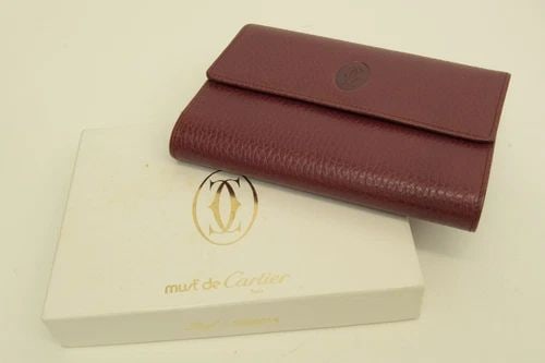 AUTHENTIC CARTIER BURGUNDY WALLET LEATHER DECOR LOGO CROC EMBOSS CLUTCH CASE: AUTHENTIC CARTIER BURGUNDY WALLET LEATHER DECOR LOGO CROC EMBOSS CLUTCH CASE Authentic Cartier Burgundy Wallet Leather Decor Logo Croc Emboss Clutch Case Authentic Cartier Burgundy Wallet Leather Deco