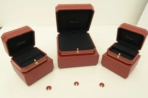 AUTHENTIC CARTIER JEWELRY & NECKLACE SAFE STORAGE DISPLAY BOXES COLLECTIBLE SET (1 of 2)