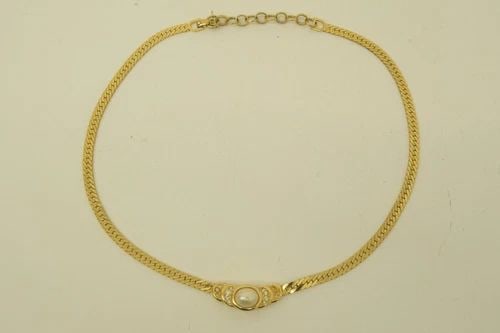 AUTHENTIC CHRISTIAN DIOR NECKLACE GP FAUX PEARL RHINESTONE LUXURY FASHION CHAIN: AUTHENTIC CHRISTIAN DIOR NECKLACE GP FAUX PEARL RHINESTONE LUXURY FASHION CHAIN Authentic Christian Dior Necklace GP Faux Pearl Rhinestone Luxury Fashion Chain Jewelry Accessory Ladies, Womens, Female