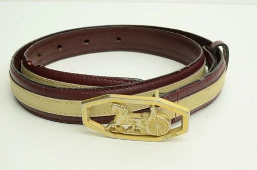 AUTHENTIC CELINE BELT BURGUNDY LEATHER GP HORSE CARRIAGE DESIGN BUCKLE: AUTHENTIC CELINE BELT BURGUNDY LEATHER GP HORSE CARRIAGE DESIGN BUCKLE Authentic Celine Belt Burgundy Leather GP Horse Carriage Design Buckle AUTHENTIC CELINE BELT BURGUNDY LEATHER GP HORSE CARRIAGE D