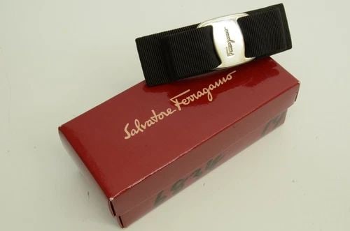 AUTHENTIC SALVATORE FERRAGAMO HAIR CLIP SP BUCKLE LOGO BLACK NYLON ACCESSORY: AUTHENTIC SALVATORE FERRAGAMO HAIR CLIP SP BUCKLE LOGO BLACK NYLON ACCESSORY Authentic Salvatore Ferragamo Hair Clip SP Buckle Logo Black Nylon Accessory AUTHENTIC SALVATORE FERRAGAMO HAIR CLIP SP BUC