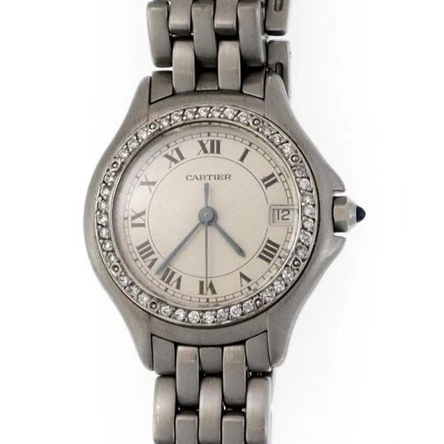 CARTIER WATCH PANTHERE COUGAR DIAMOND STAINLESS STEEL LADIES ROUND (1 of 2)