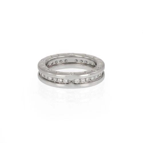 BVLGARI B ZERO-1 DIAMOND SINGLE 18K GOLD 5MM BAND RING SIZE EU 48-US 4.5: BVLGARI B ZERO-1 DIAMOND SINGLE 18K GOLD 5MM BAND RING SIZE EU 48-US 4.5 Bvlgari B Zero-1 Diamond Single 18k Gold 5mm Band Ring Size EU 48-US 4.5 Description This elegant authentic band ring is by Bvl