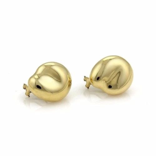 TIFFANY & CO. PERETTI GOLD EARRINGS 18K YELLOW BEAN SHAPE EXTRA LARGE: TIFFANY & CO. PERETTI GOLD EARRINGS 18K YELLOW BEAN SHAPE EXTRA LARGE The Tiffany & Co. Peretti Gold Earrings are exquisite pieces of fine jewelry crafted from 18k yellow gold. With a unique bean shap
