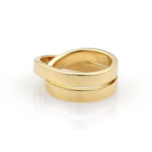 CARTIER NOUVELLE VAGUE RING 18K YELLOW GOLD CROSSOVER BAND SIZE EU 47-US 4 CERT: CARTIER NOUVELLE VAGUE RING 18K YELLOW GOLD CROSSOVER BAND SIZE EU 47-US 4 CERT Cartier Nouvelle Vague 18k YGold Crossover Band Ring Size EU 47-US 4 Cert Description This is an authentic ring by Carti