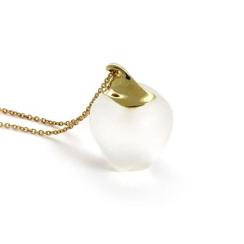 TIFFANY & CO. NECKLACE PERETTI 18K GOLD 3D APPLE PENDANT CHAIN (1 of 2)