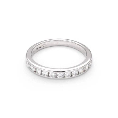 TIFFANY & CO DIAMOND RING IN PLATINUM 3MM HALF CIRCLE WEDDING BAND RET: $3,575: TIFFANY & CO DIAMOND RING IN PLATINUM 3MM HALF CIRCLE WEDDING BAND RET: $3,575 Tiffany & Co Diamond Platinum 3mm Half Circle Wedding Band Ring Ret: $3,575 Description This elite authentic wedding band