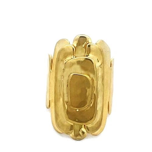 IPPOLITA CLASSICO GOLD RING 18K YELLOW TRIPLE LAYERED SQUIGGLE BAND STYLE (1 of 2)