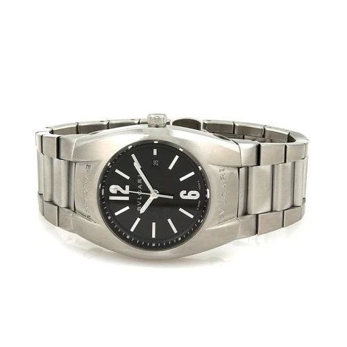 BVLGARI ERGON STEEL WRISTWATCH 30.5MM BLACK DIAL DATE (1 of 2)