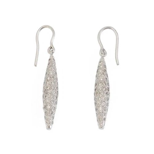 LONG SPEAR SHAPE 1.50CT DIAMOND 14K YELLOW GOLD HOOK DANGLE EARRINGS: LONG SPEAR SHAPE 1.50CT DIAMOND 14K YELLOW GOLD HOOK DANGLE EARRINGS Long Spear Shape 1.50ct Diamond 14k Yellow Gold Hook Dangle Earrings Description This lovely contemporary style earrings are