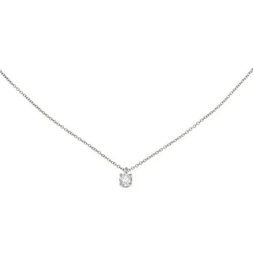 TIFFANY & CO. SOLITAIRE PENDANT DIAMOND PLATINUM CHAIN NECKLACE: TIFFANY & CO. SOLITAIRE PENDANT DIAMOND PLATINUM CHAIN NECKLACE Tiffany & Co. Solitaire Diamond Platinum Pendant & Chain Necklace Description This elegant and authentic pendant and chain are from Tiff