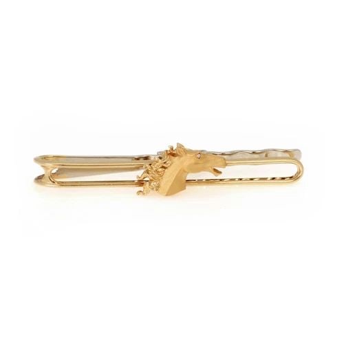CARRERA Y CARRERA 18K YELLOW GOLD DIAMOND 3D HORSE TIE CLIP / PIN: CARRERA Y CARRERA 18K YELLOW GOLD DIAMOND 3D HORSE TIE CLIP / PIN Carrera Y Carrera 18k Yellow Gold Diamond 3D Horse Tie Clip / Pin Description This is an impressive tie clasp/pin by Carrera y Carrera