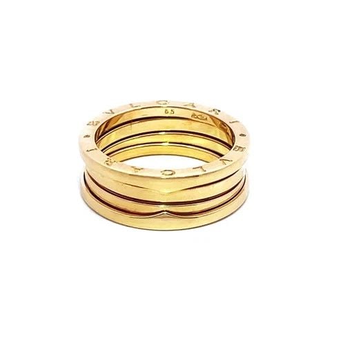 BVLGARI B. ZERO1 GOLD RING 18K YELLOW 4 ROW BAND SIZE 11 (1 of 2)