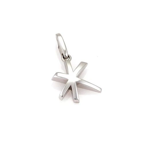 CARTIER 18K WHITE GOLD STAR CHARM PENDANT W/CERTIFICATE (1 of 2)