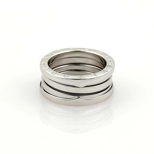 BULGARI RING B ZERO.1 SPIRAL 18K WHITE GOLD 8MM WIDE SIZE 52 (1 of 2)