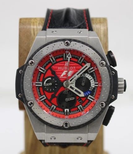 HUBLOT KING POWER FORMULA 1 AUSTIN 48MM RED DIAL WATCH FULL SET LTD ED 250/250 (1 of 2)