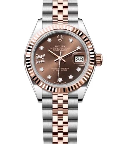 ROLEX LADY-DATEJUST 18K ROSE GOLD STEEL 28MM DIAMOND CHOCOLATE DIAL WATCH 279171: ROLEX LADY-DATEJUST 18K ROSE GOLD STEEL 28MM DIAMOND CHOCOLATE DIAL WATCH 279171 Description Rolex Lady-DateJust 18k Rose Gold Steel 28mm Diamond Chocolate Dial Watch 279171 ***Stock Photo #1*** The w