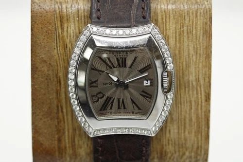 BEDAT & CO. GENEVE N0.3 334 DATE 29MM BROWN DIAL QUARTZ LADIES WATCH (1 of 2)