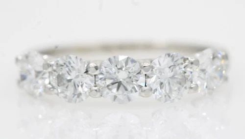 14K WHITE GOLD 2.25 TCW LAB CREATED DIAMOND 5 STONE ENGAGEMENT RING SIZE 6.5: 14K WHITE GOLD 2.25 TCW LAB CREATED DIAMOND 5 STONE ENGAGEMENT RING SIZE 6.5 14K WHITE GOLD 2.25 TCW LAB CREATED DIAMOND 5 STONE ENGAGEMENT RING SIZE 6.5 Description 14K White Gold 2.25 TCW Lab Create