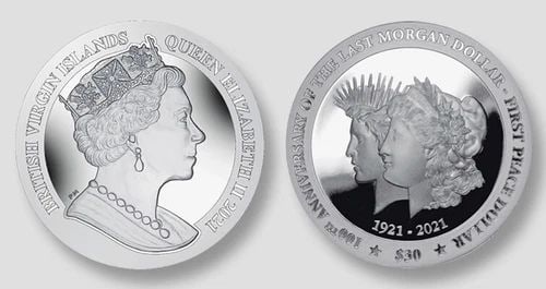 2021PM 5OZ B.V. ISLANDS MORGAN TO PEACE $30 100TH ANNIVERSARY 1ST RELEASE PF 69: 2021PM 5OZ B.V. ISLANDS MORGAN TO PEACE $30 100TH ANNIVERSARY 1ST RELEASE PF 69 2021PM 5OZ B.V. ISLANDS MORGAN TO PEACE $30 100TH ANNIVERSARY 1ST RELEASE PF 69 Description 2021 PM 5oz B.V. Islands Mor