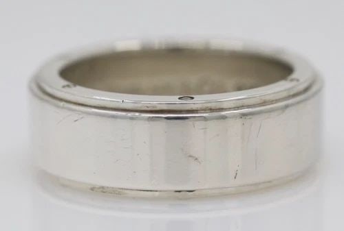 TIFFANY & CO. STERLING SILVER METROPOLIS 9MM WIDE BAND RING SIZE 11 (1 of 2)